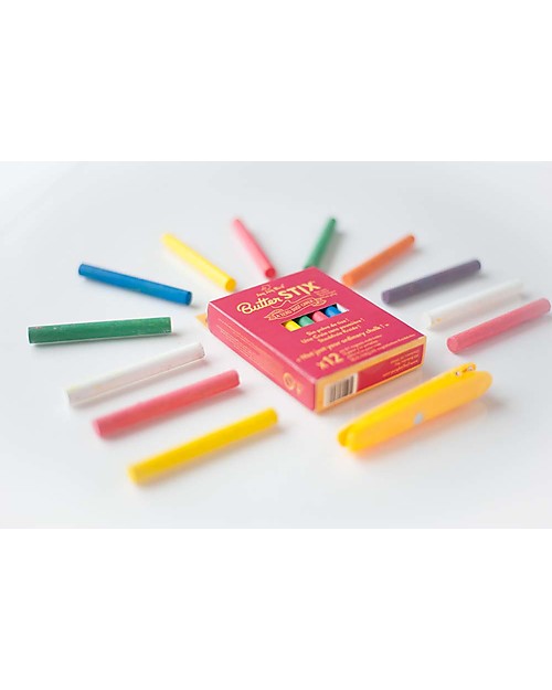 Jaq Jaq Bird Gessetti Zero Polvere Multicolor - Include il Portagessetti Magnetico! Giochi Magnetici