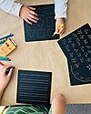 Jaq Jaq Bird Lavagnetta Giochi da Viaggio - Lettere, Numeri, Forme e Ore - con Gessetti Zero Polvere, Educational Lavagnette