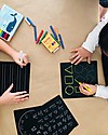 Jaq Jaq Bird Lavagnetta Giochi da Viaggio - Lettere, Numeri, Forme e Ore - con Gessetti Zero Polvere, Educational Lavagnette