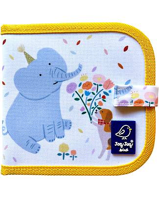 Jaq Jaq Bird Mini Album Riutilizzabile Grab N Go - Elefante - 4 Pennarelli Lavabili Inclusi Disegnare e Colorare