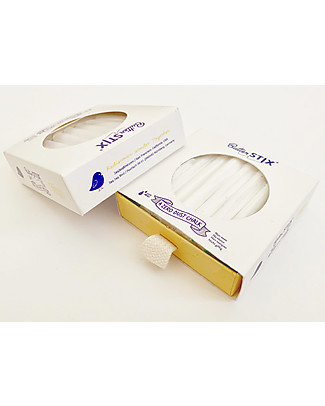 Jaq Jaq Bird Nuovi Butterstix® Zero Polvere - Pacco di 16 Gessetti Bianchi Disegnare e Colorare
