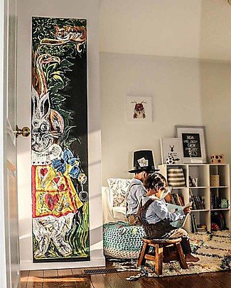 Jaq Jaq Bird Nuovo! Lavagna Adesiva da Muro - Nero - Include 4 Butterstix Gessetti Multicolore - 46x200cm Colorare