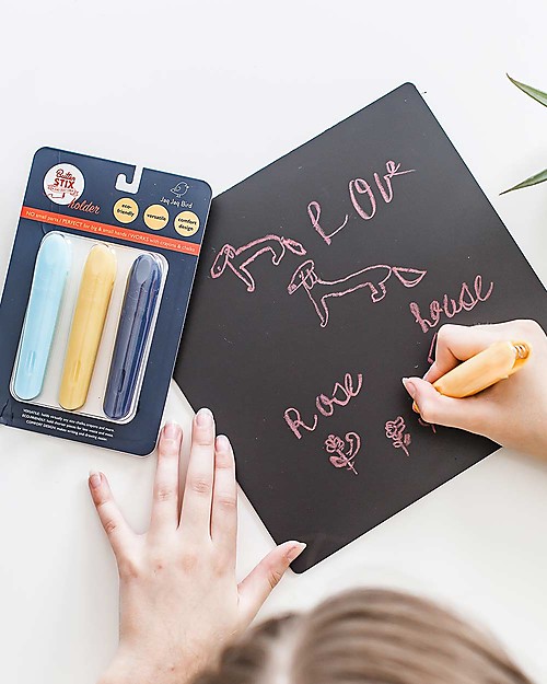 Jaq Jaq Bird Portagessetti Pacco da 3, Multicolor - Sicuro e divertente! Disegnare e Colorare