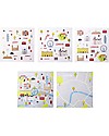 Jaq Jaq Bird Set di Adesivi Cities of Wonder - Londra - Include una Mappa della Città! Adesivi e Timbri