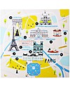 Jaq Jaq Bird Set di Adesivi Cities of Wonder  - Parigi - Include una Mappa della Città! Adesivi e Timbri