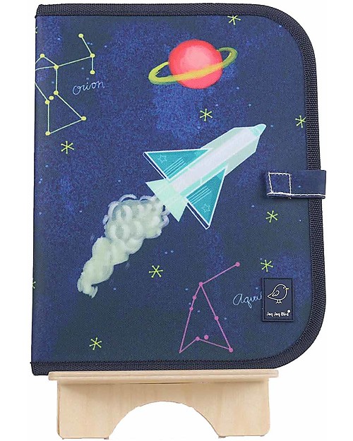 Jaq Jaq Bird Tovaglietta 2in1 "Gioca e Mangia", Costellazione - Include 4 gessetti Butterstix Disegnare e Colorare