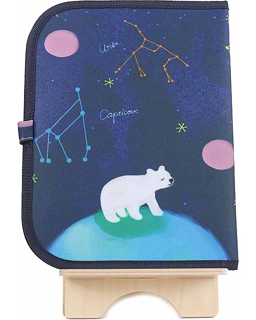 Jaq Jaq Bird Tovaglietta 2in1 "Gioca e Mangia", Costellazione - Include 4 gessetti Butterstix Disegnare e Colorare