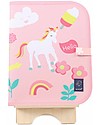 Jaq Jaq Bird Tovaglietta 2in1 "Gioca e Mangia", Unicorno - Include 4 gessetti Butterstix Disegnare e Colorare