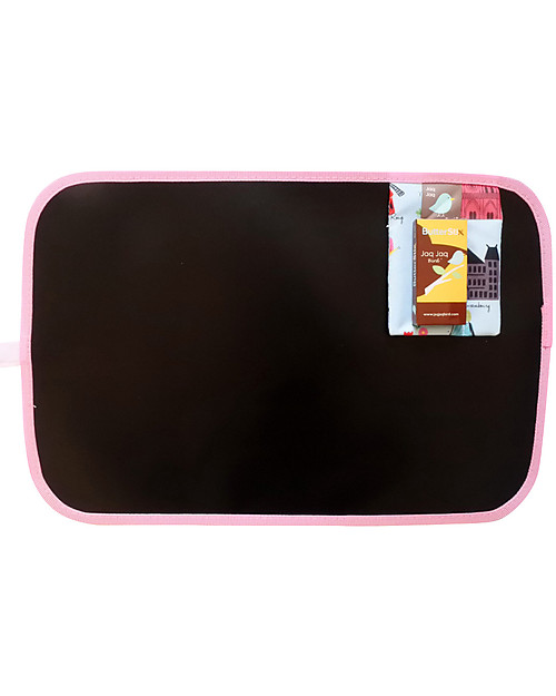 Jaq Jaq Bird Tovaglietta Doppia Funzione "Gioca e Mangia" con Gessetti Zero Polvere - Parigi Disegnare e Colorare