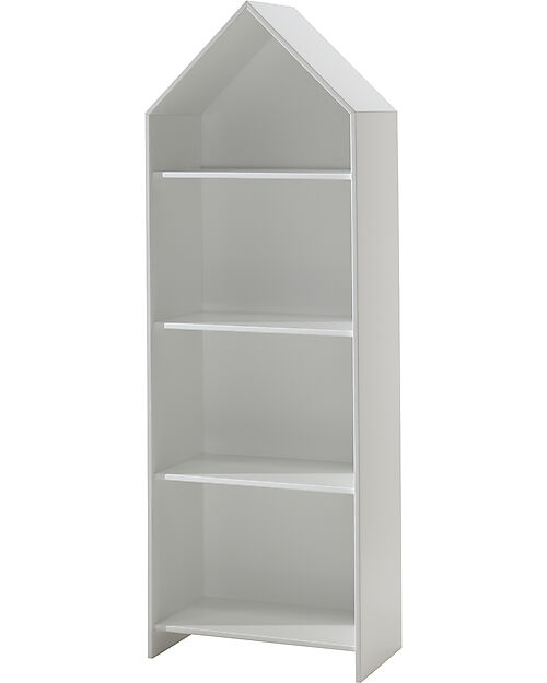 Jaxx Armadio Casami a Giorno - Bianco Laccato - 57,6 x 37 x 171,5 - con 4 Ripiani - MDF Armadi