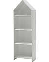 Jaxx Armadio Casami a Giorno - Bianco Laccato - 57,6 x 37 x 171,5 - con 4 Ripiani - MDF Armadi