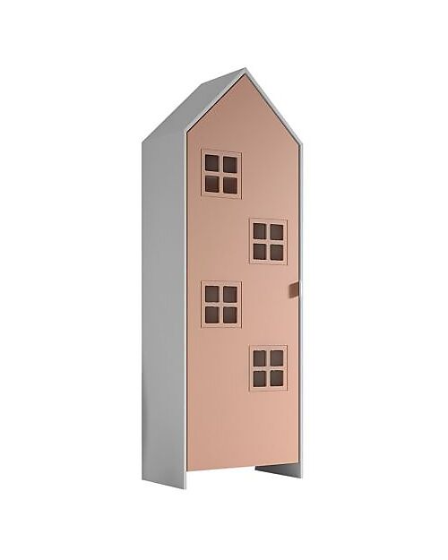 Jaxx Armadio Casami Bruges - Rosa - 1 Anta - 57,6 x 37 x 171,5 - MDF Armadi