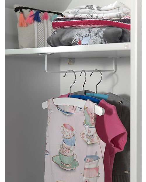 Jaxx Armadio Casami Bruges - Rosa - 1 Anta - 57,6 x 37 x 171,5 - MDF Armadi
