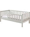 Jaxx Lettino Toddler in Legno - Bianco Laccato - 70 x 140 cm - con Sponde Extra Alta Letti Singoli