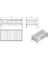 Jaxx Lettino Toddler in Legno - Bianco Laccato - 70 x 140 cm - con Sponde Extra Alta Letti Singoli