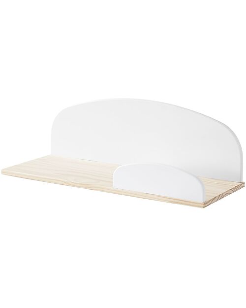 Jaxx Mensola Kiddy - Bianco - 65 cm - Legno di Pino Massiccio e MDF Mensole
