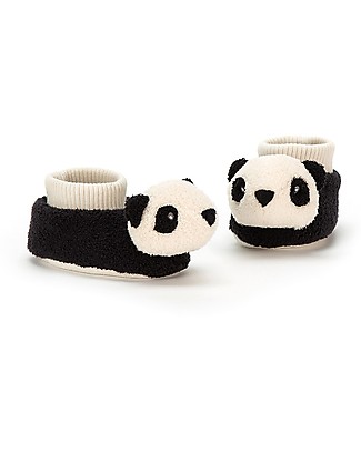 JellyCat Baby Pantofole Panda 0-6 mesi - Morbidissime e calde! Pantofole