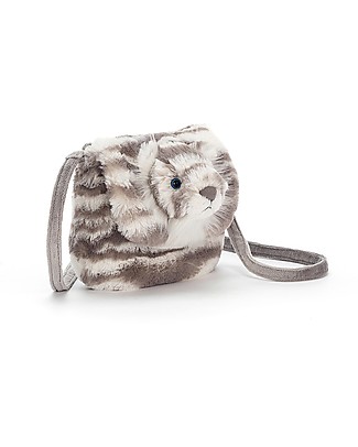 JellyCat Borsa Bimba a Tracolla Tigre Sacha - Morbida e Pratica! Borse Tracolla & Marsupi