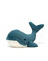 JellyCat Peluche Balena Wally Whale, Medium - 35 cm - Morbidissimo e divertente! Peluche