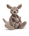 JellyCat Peluche Canguro Kara - 37 cm - Cucciolo Incluso! Peluche