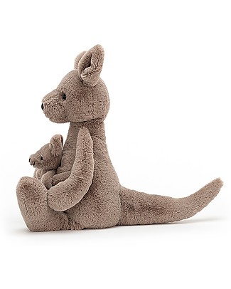 JellyCat Peluche Canguro Kara - 37 cm - Cucciolo Incluso! Peluche