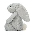JellyCat Peluche Coniglietto Lunghe Orecchie, Argento (Medium) -  31 cm - Morbidissimo e dolce Peluche