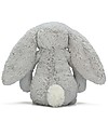 JellyCat Peluche Coniglietto Lunghe Orecchie, Argento (Medium) -  31 cm - Morbidissimo e dolce Peluche