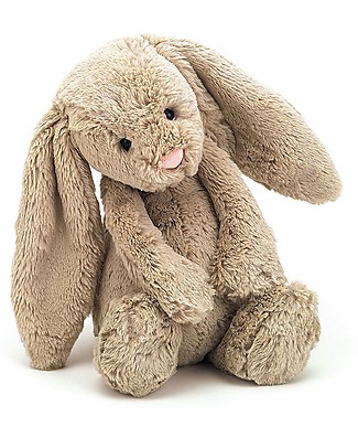JellyCat Peluche Coniglietto Lunghe Orecchie, Beige (Medium) - 31 cm - Morbidissimo e dolce Peluche