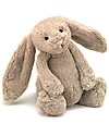 JellyCat Peluche Coniglietto Lunghe Orecchie, Beige (Small) - 18 cm - Morbidissimo e dolce Peluche