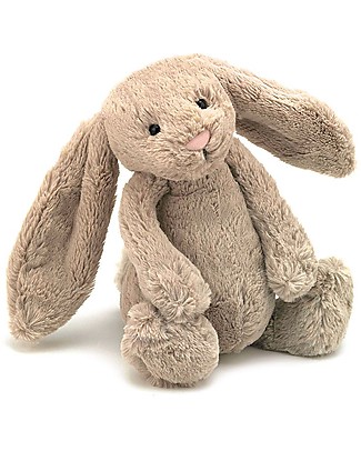 JellyCat Peluche Coniglietto Lunghe Orecchie, Beige (Small) - 18 cm - Morbidissimo e dolce Peluche