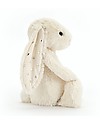 JellyCat Peluche Coniglietto Lunghe Orecchie Luccicanti, Bianco (Medium) - 31 cm - Morbidissimo e dolce Peluche