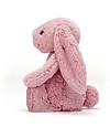 JellyCat Peluche Coniglietto Lunghe Orecchie, Rosa (Medium) - 31 cm - Morbidissimo e dolce Peluche