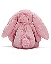 JellyCat Peluche Coniglietto Lunghe Orecchie, Rosa (Medium) - 31 cm - Morbidissimo e dolce Peluche
