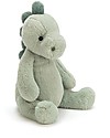 JellyCat Peluche Dinosauro Puffles Dino Small- 19 cm - Morbidissimo e dolce Peluche