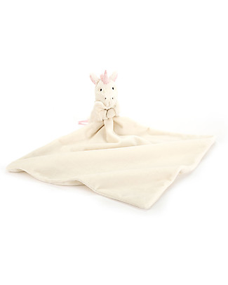 JellyCat Peluche Doudou Unicorno con Copertina Soother - Dolce e morbidissimo! Peluche
