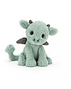 JellyCat Peluche Drago Starry-Eyed Dragon - 18 cm - Morbidissimo e divertente! Peluche