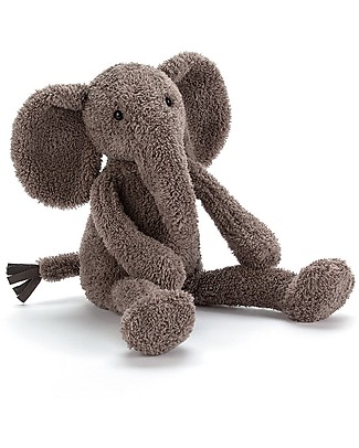 JellyCat Peluche Elefantino Slackajack - 33 cm - Morbidissimo e divertente Peluche