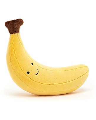 JellyCat Peluche Fabulous Fruit Banana - 17 cm - Ultra-simpatica! Peluche