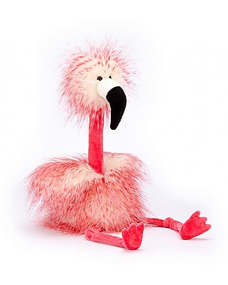 JellyCat Peluche Fenicottero Flora - 49 cm - Morbidissimo e divertente Peluche