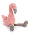 JellyCat Peluche Fenicottero Rosa Slackajack - 33 cm - Morbidissimo e divertente Peluche