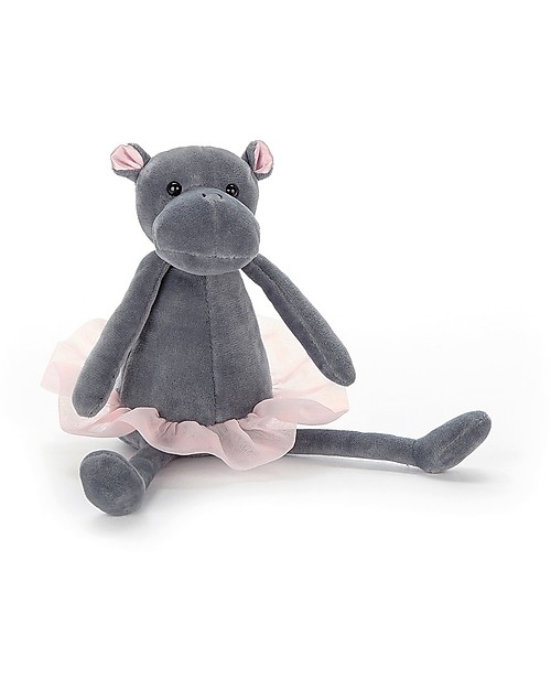 JellyCat Peluche Ippopotamo Ballerino - 23 cm - Morbidissimo e divertente Peluche