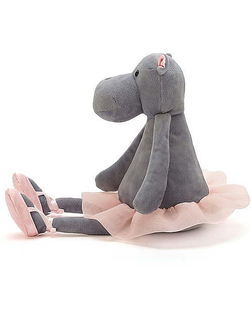 JellyCat Peluche Ippopotamo Ballerino - 23 cm - Morbidissimo e divertente Peluche