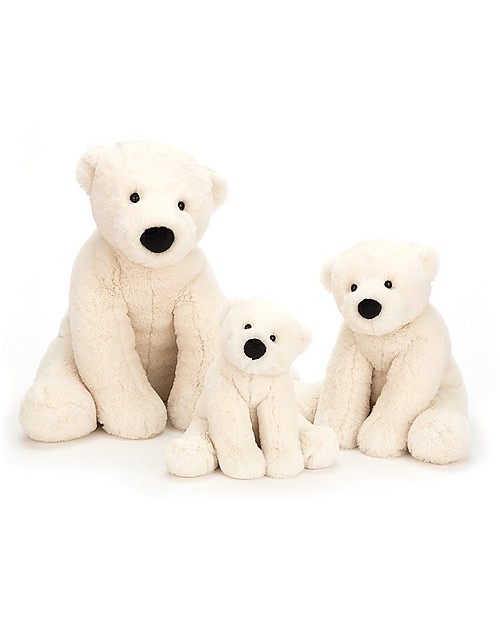 JellyCat Peluche Orso Polare - 26 cm - Morbidissimo e divertente! Peluche