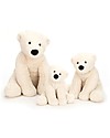 JellyCat Peluche Orso Polare - 26 cm - Morbidissimo e divertente! Peluche