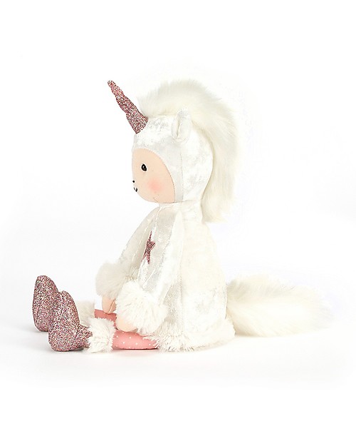 JellyCat Peluche Unicorno Perky Unicorn Moon - 30 cm - Morbidissimo e glamour! Peluche