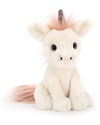 JellyCat Peluche Unicorno Starry-Eyed Unicorn - 18 cm - Morbidissimo e divertente! Peluche