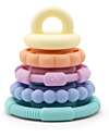 Jellystone Designs Gioco Impilabile e Massaggiagengive - Pastel - Silicone Alimentare Giochi per Neonati_
