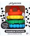 Jellystone Designs Gioco Impilabile e Massaggiagengive - Rainbow - Silicone Alimentare Giochi per Neonati_