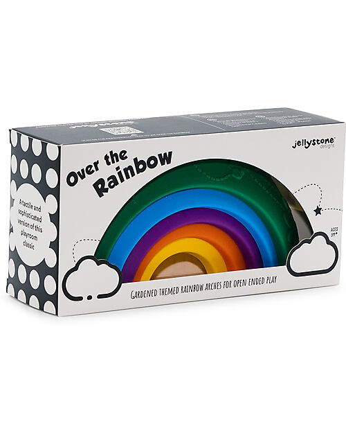 Jellystone Designs Gioco Impilabile - Over the Rainbow - Rainbow - Silicone Alimentare Giochi Montessoriani