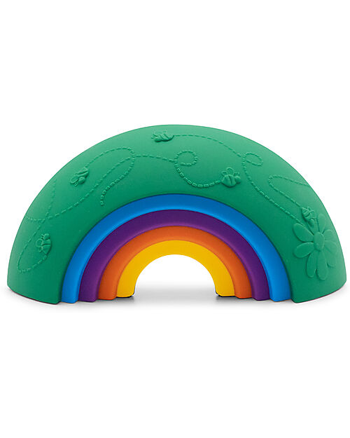 Jellystone Designs Gioco Impilabile - Over the Rainbow - Rainbow - Silicone Alimentare Giochi Montessoriani